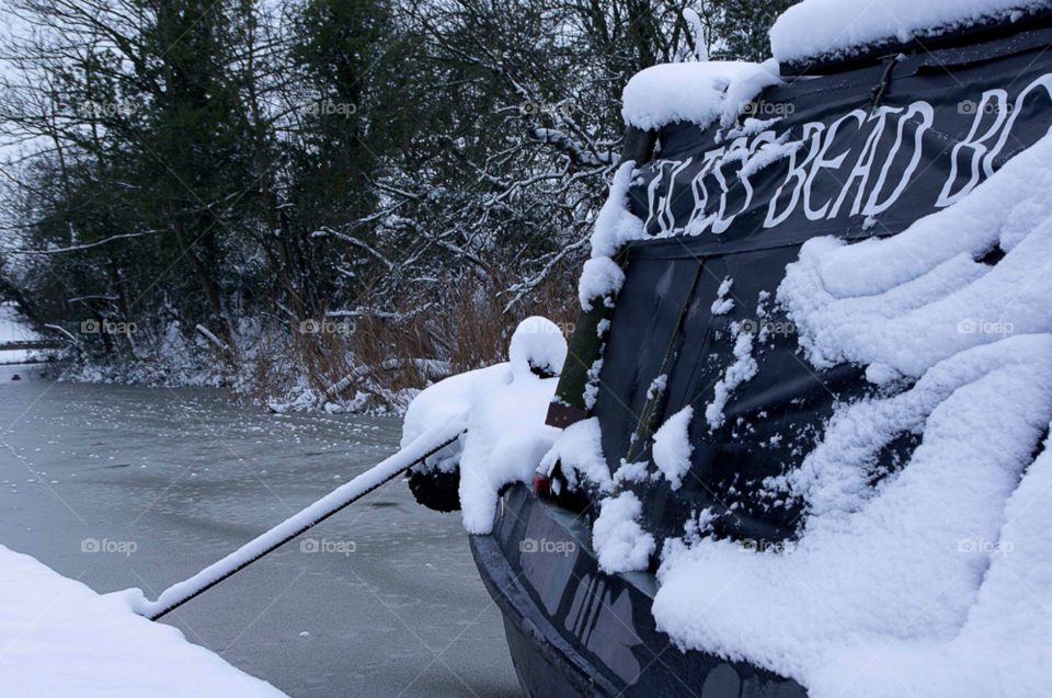 snow winter weather boat by gaillewisbraznell