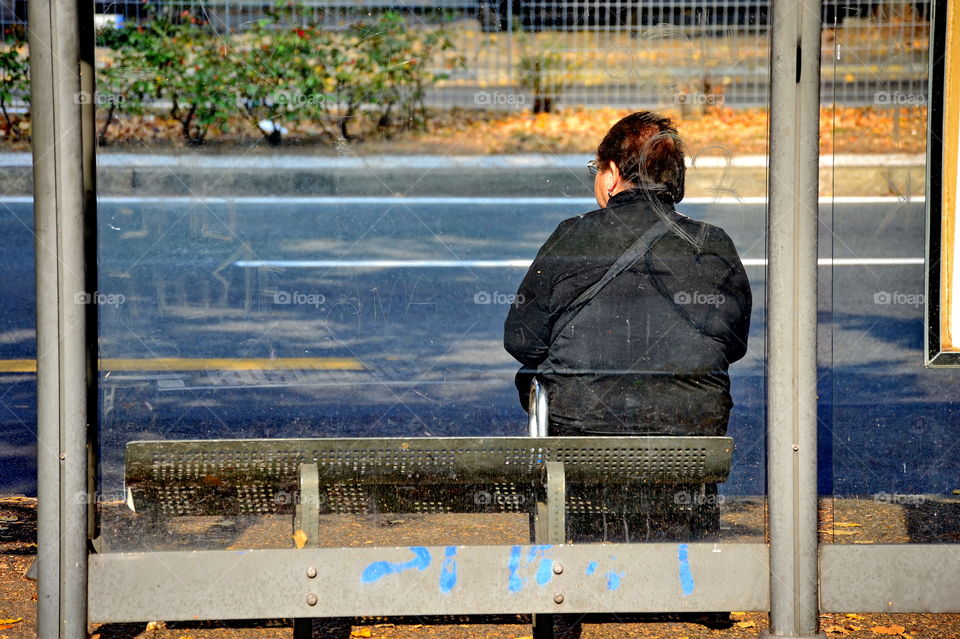 waiting the bus