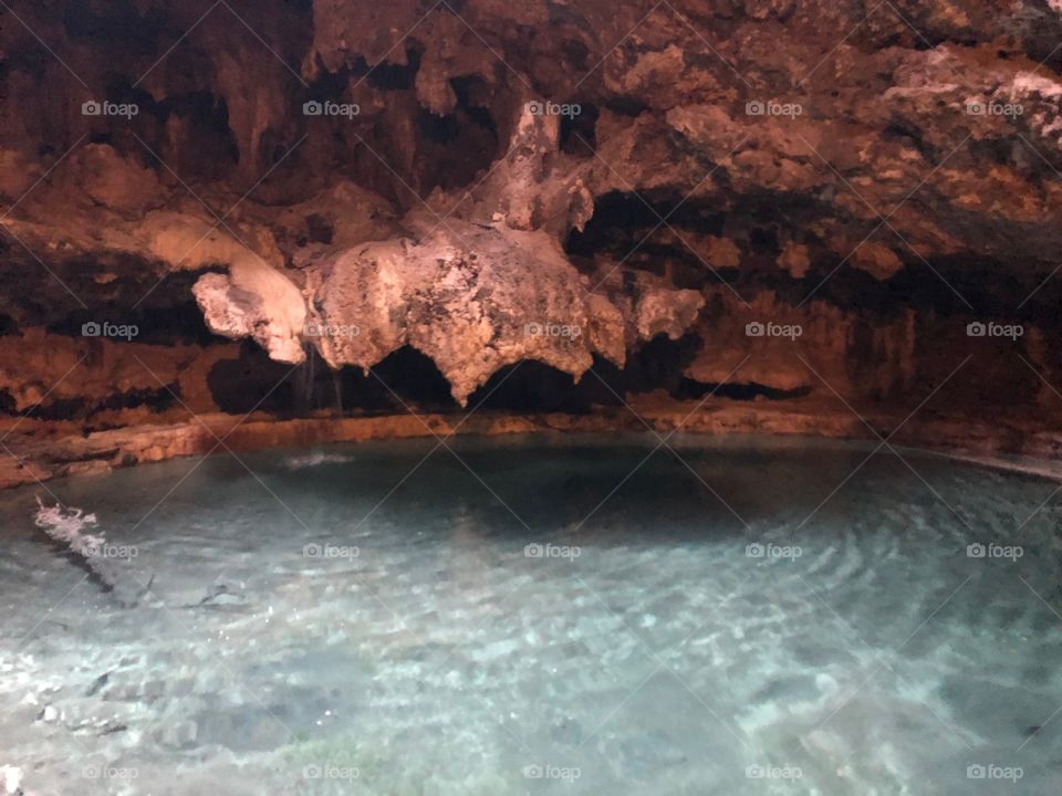 Sulphur water cave