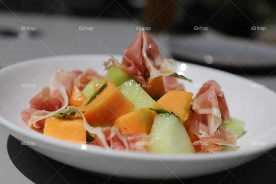 melon and prosciutto 