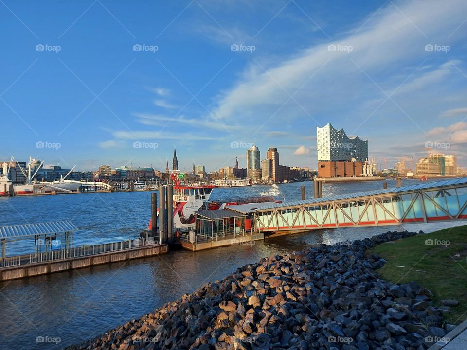 port in Hamburg, Germany