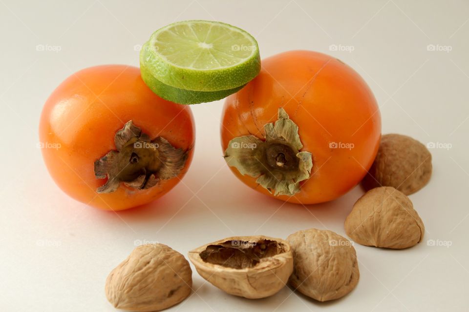 Kaki lime and nuts 
