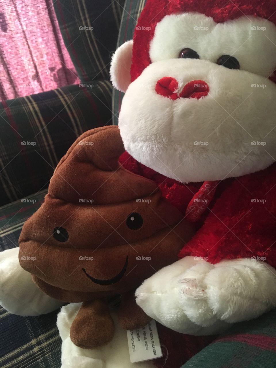 Monkey and poop stuffy