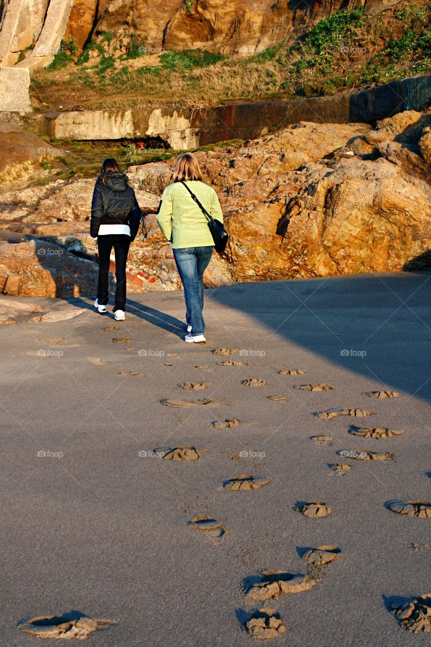 Two people at the beach 