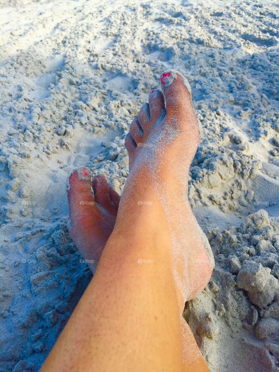The best summertime feeling. Sand between your toes. 