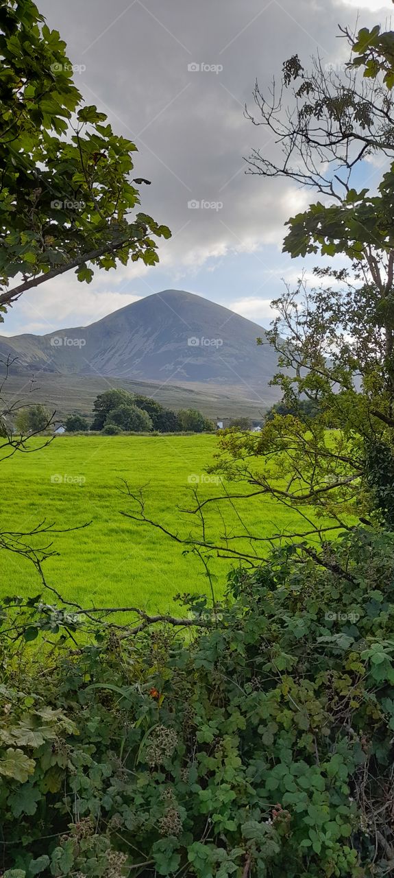 Croagh Patrick, Holy Mountain, Mountain views, Irish Countryside summer