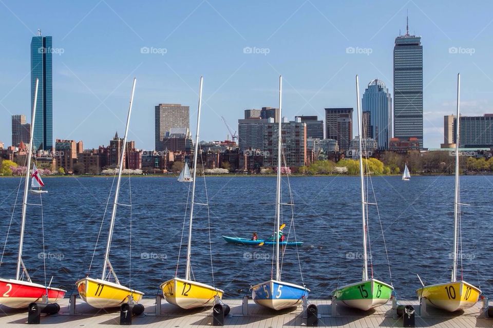 Boats by the Charles
