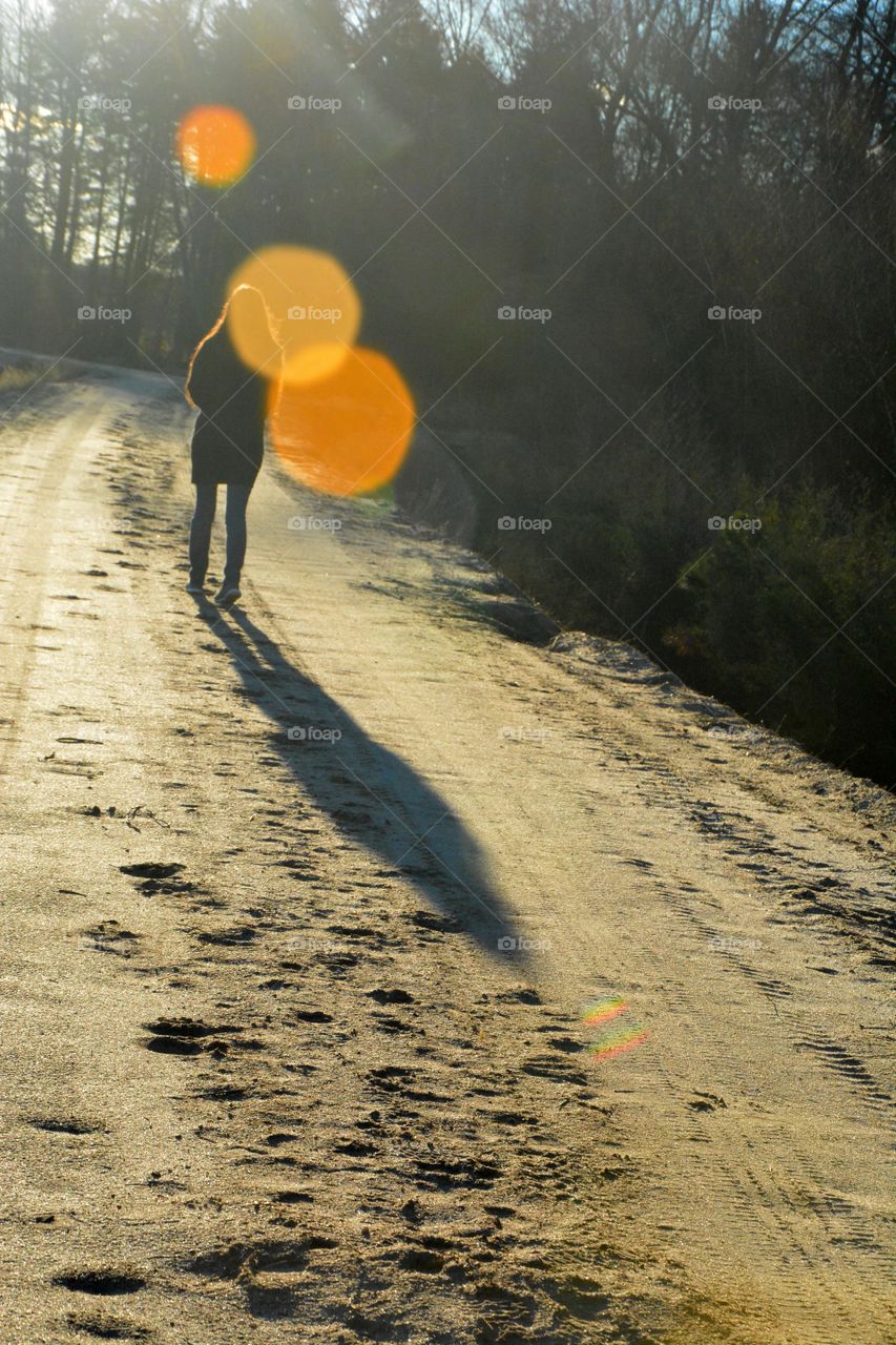 The Golden Hour. My daughter and I were taking a walk in the cranberry bogs during the golden hour.  