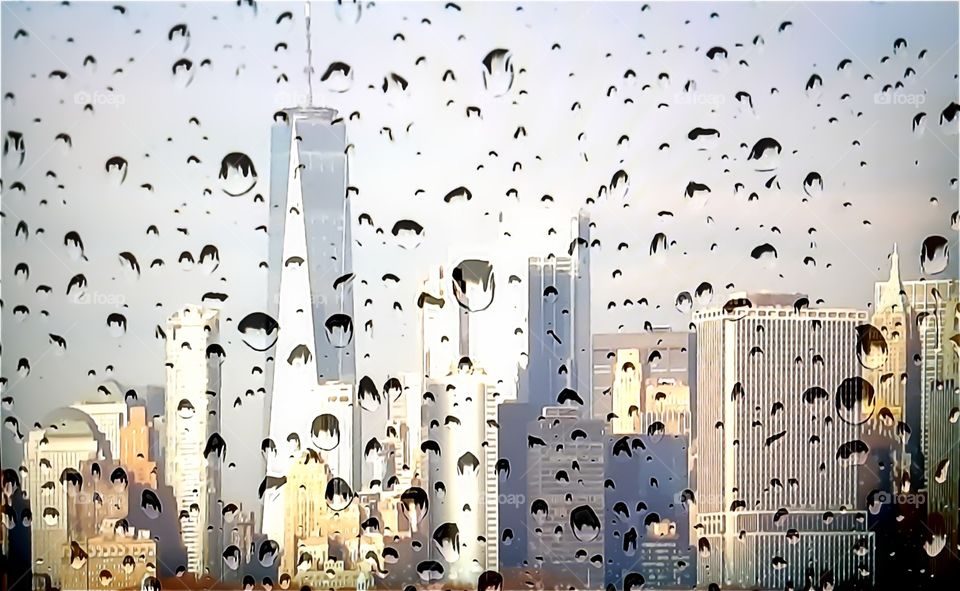 Manhattan Rain Drops