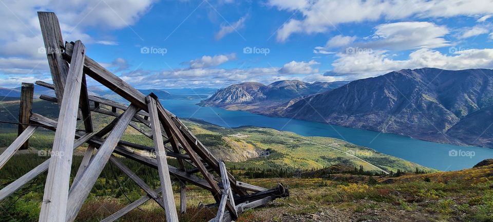 Old mining equipment up Sam McGee Hike