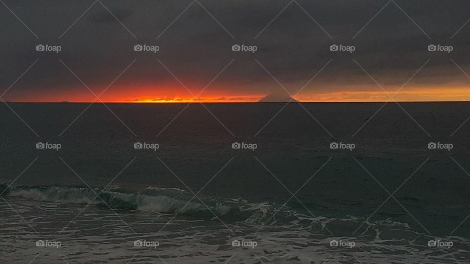 Stromboli Volcano Sunset