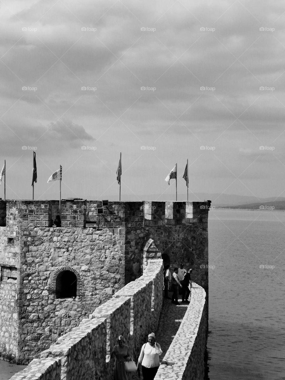 the tower in the water of the Golubac fortress