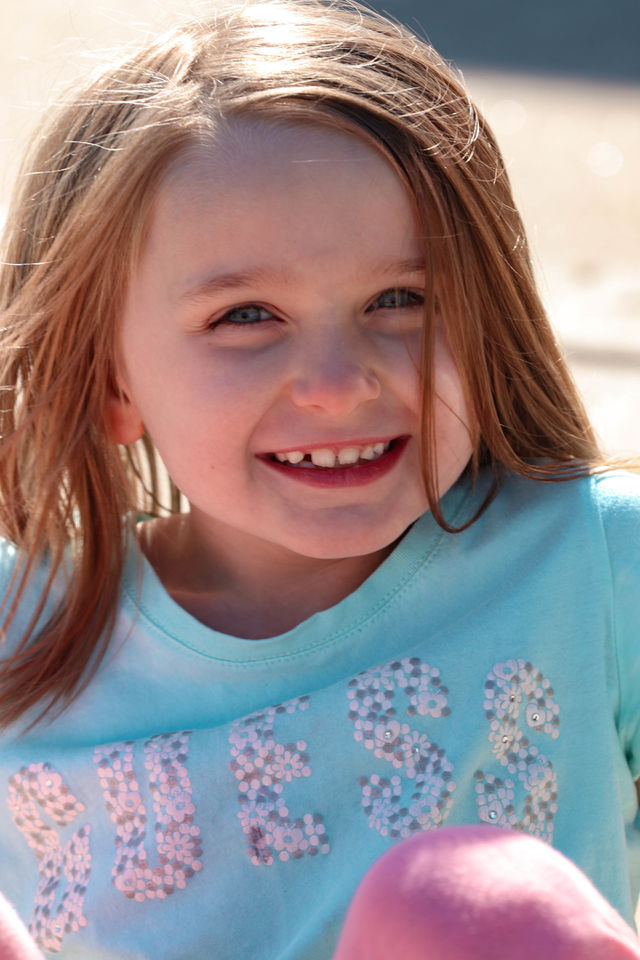 6 year old smiling