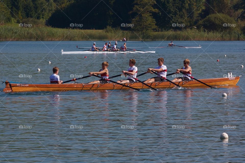 Rowing Competition In Sursee,Luzern