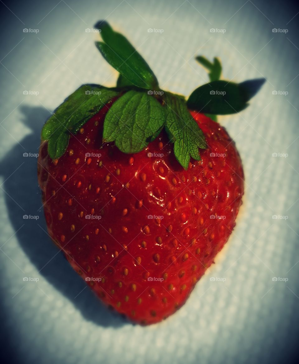 Succulent Red, Ripe Strawberry