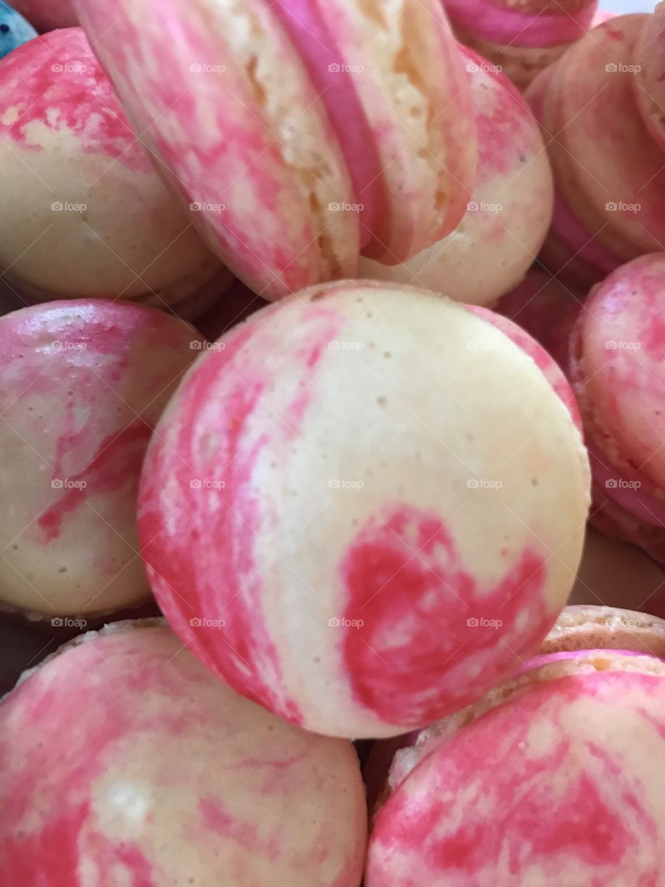 Close up of a delicious macaron 