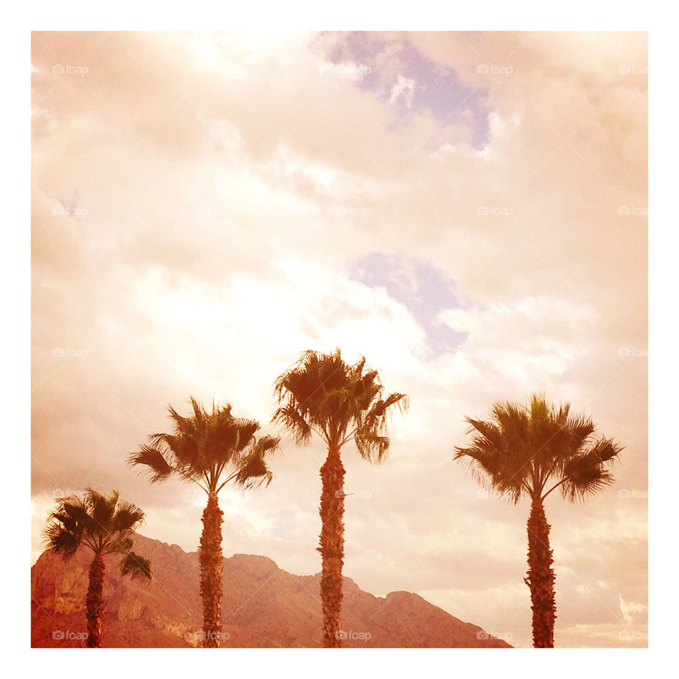 orange clouds desert arizona by mcr