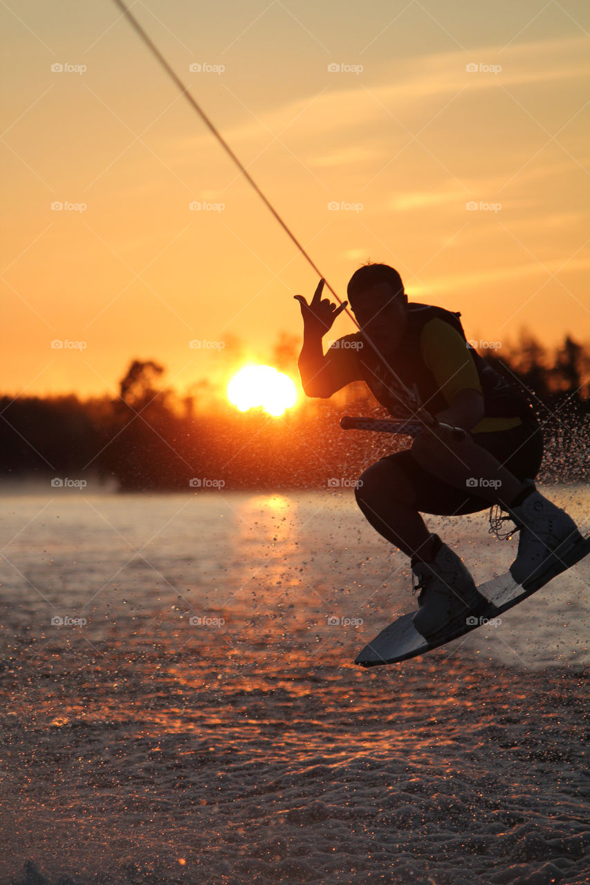 sky summer sunset water by istvan.jakob