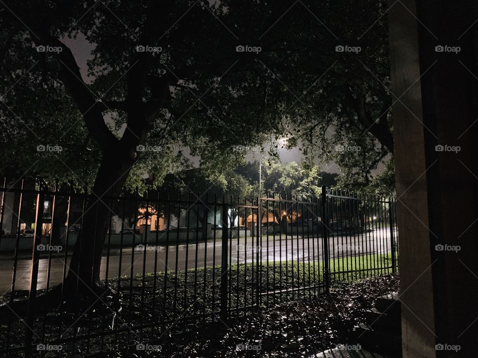 Rainy night in San Antonio