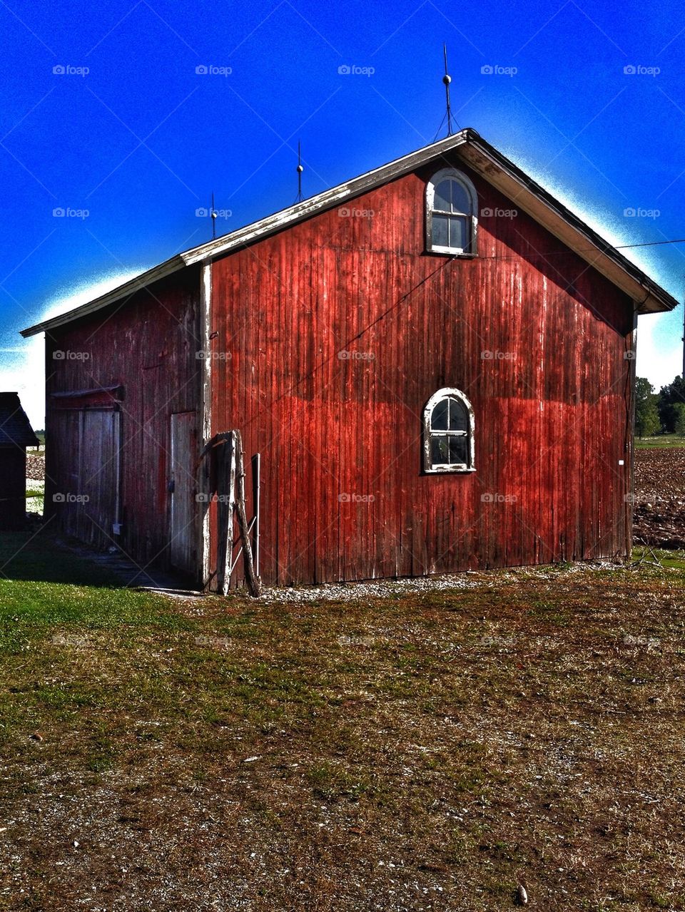 Old red barn