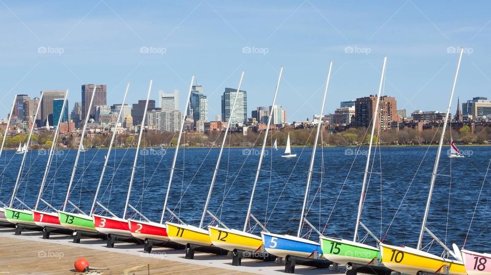 Boats by the Charles