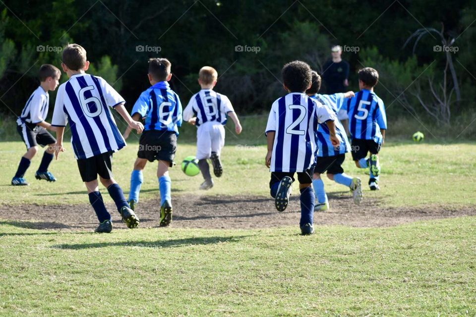 Playing outside is time well spent, especially when you love playing soccer with your friends. 