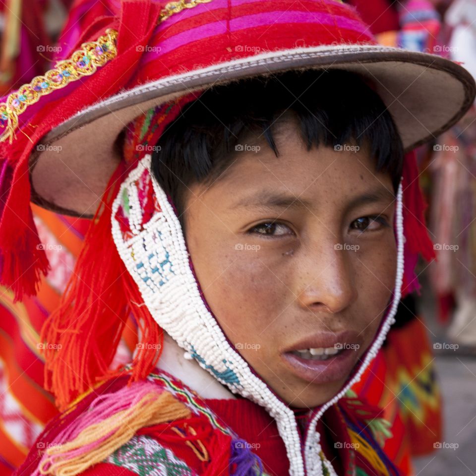 Typical Peruvian kid