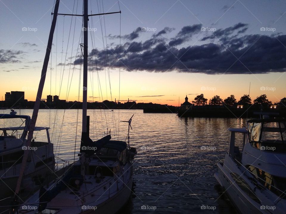 sky summer sunset water by ali.wisch