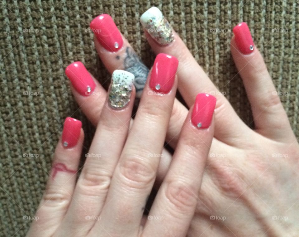 Pink nails! 