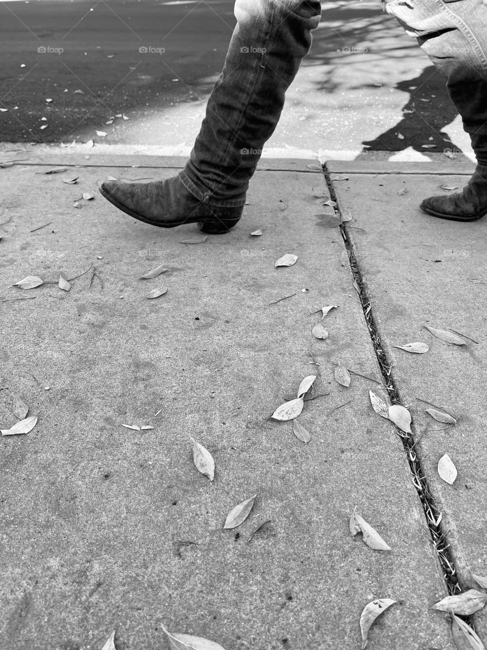 Stranger passing the side walk