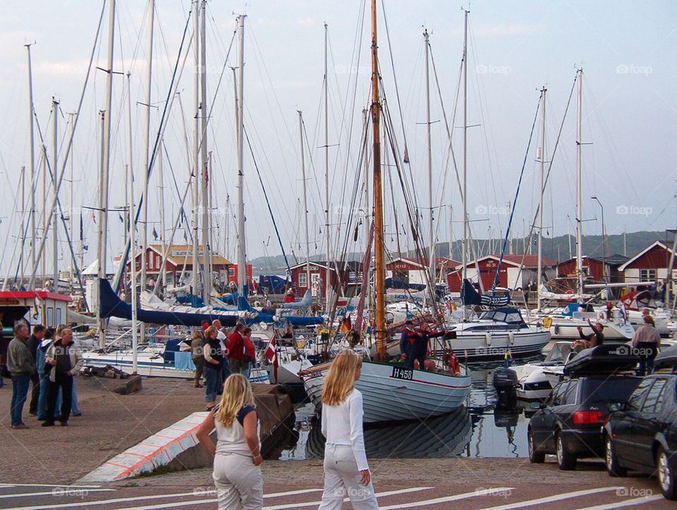 Harbor in Sweden