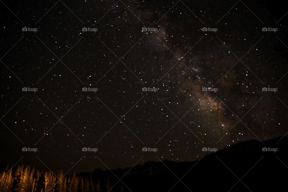 A starry night in Mammoth, CA. 