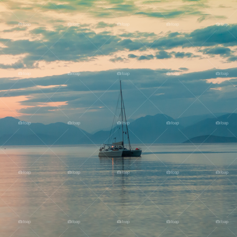 travel sunset greece yacht by jordantorrilla