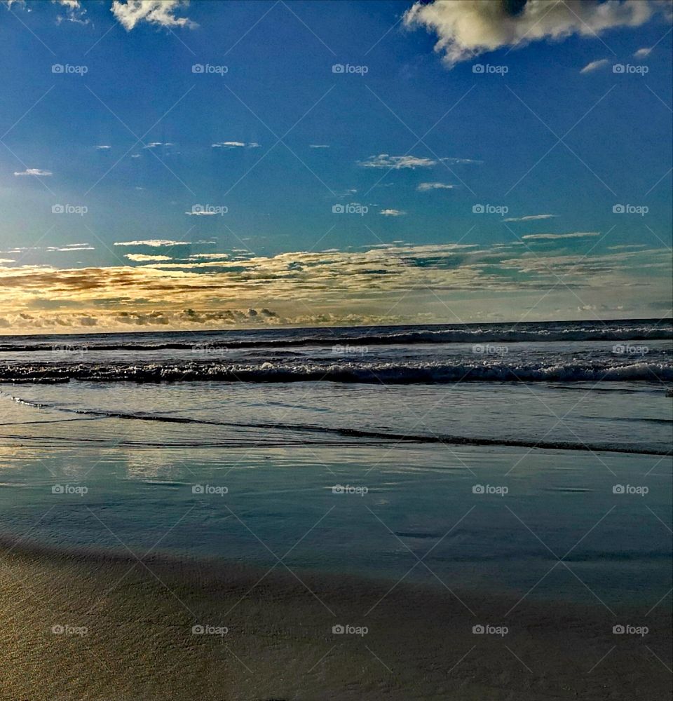 Lundudno Beach at sunset