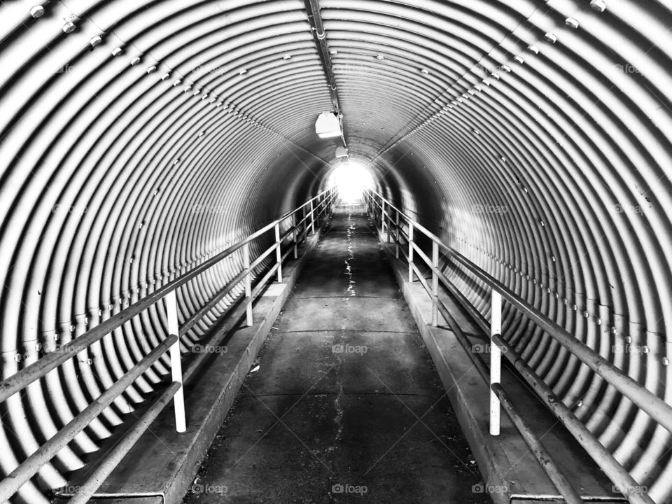 Beautiful Tunnel Black And White Photography 