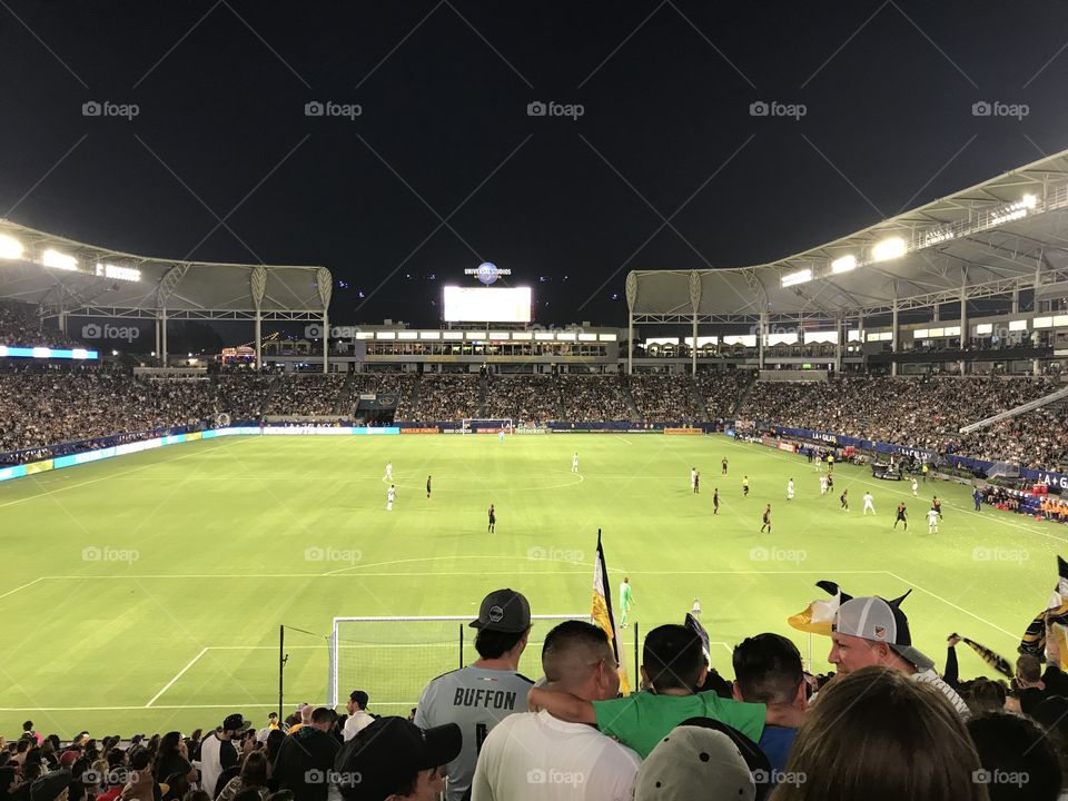 Los Angeles Galaxy game at Stub Hub Center in Carson, CA