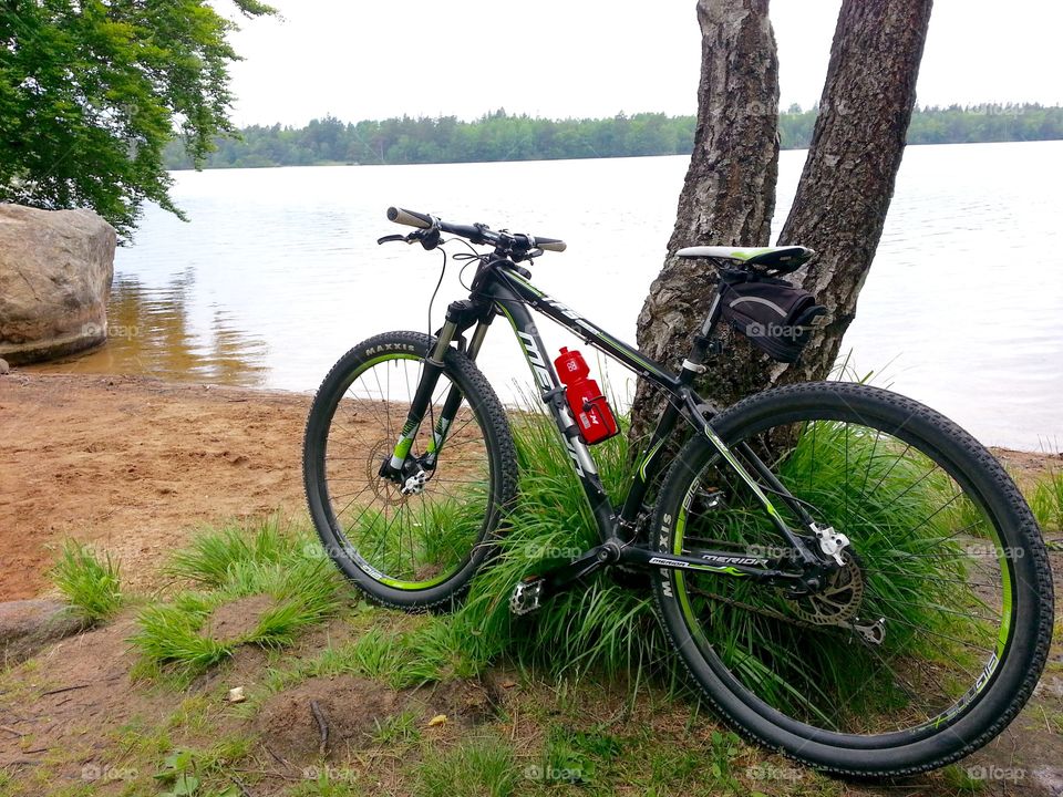 Mountain biking
