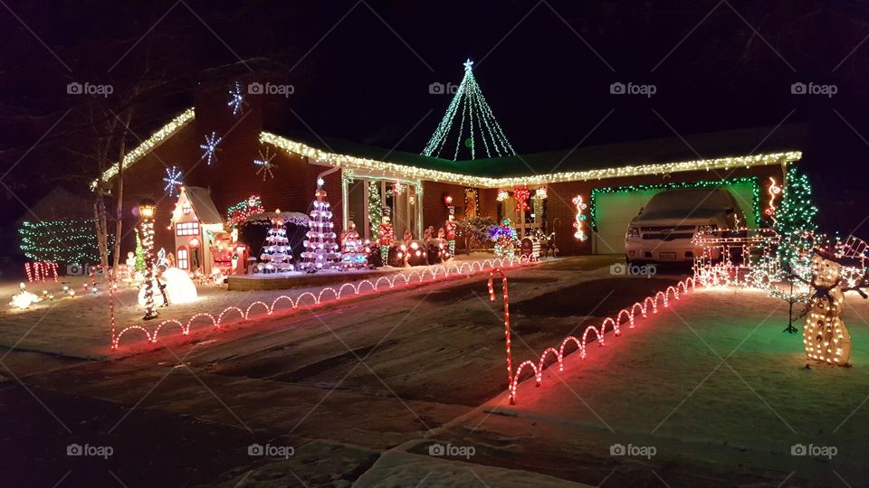 an impressive, award-winning Christmas scene of decorations