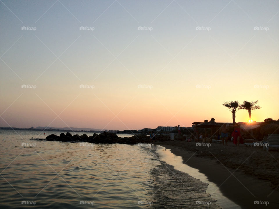 beach sky summer sunset by penguincody