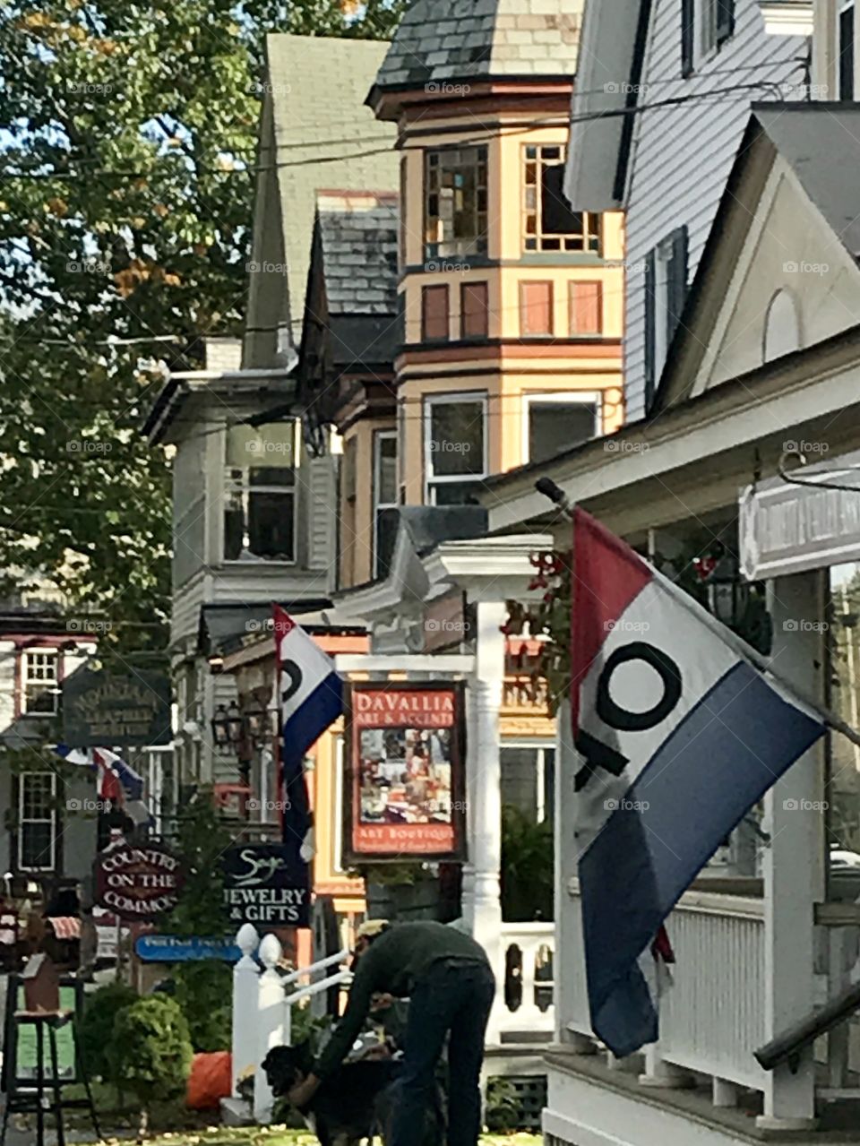 Quaint Main Street in Vermont 