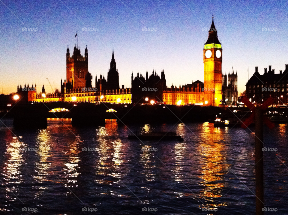 london night river thames by Worldtraveller