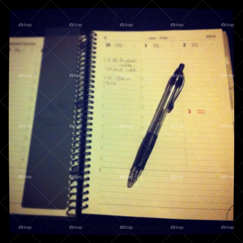 planning work pen calendar by jempa_m