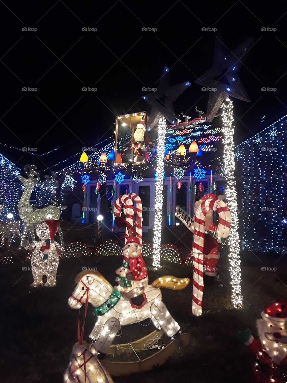 Christmas Yard Large Light Display