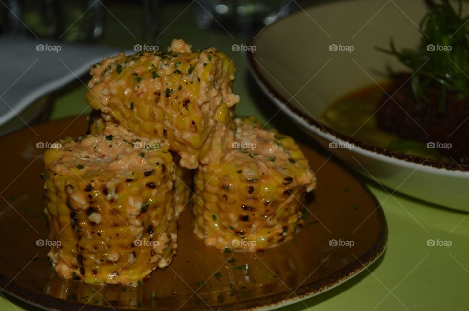 Grilled corn