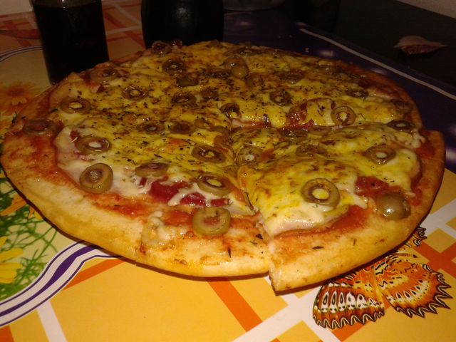 Homemade all in pizza...Mmm...