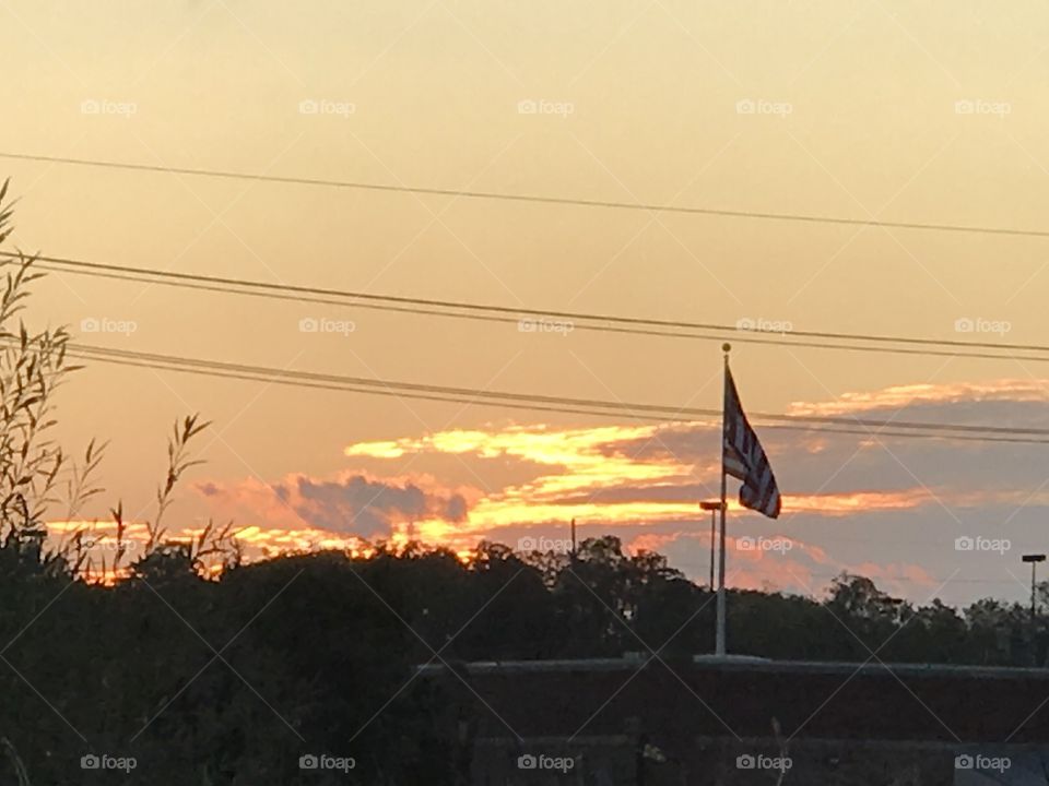 Sunset over Northville MI