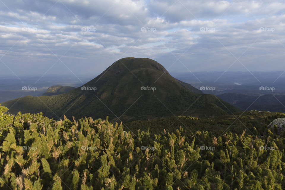 Tucum mountain in Serra do Ibitiraquire near Curitiba.