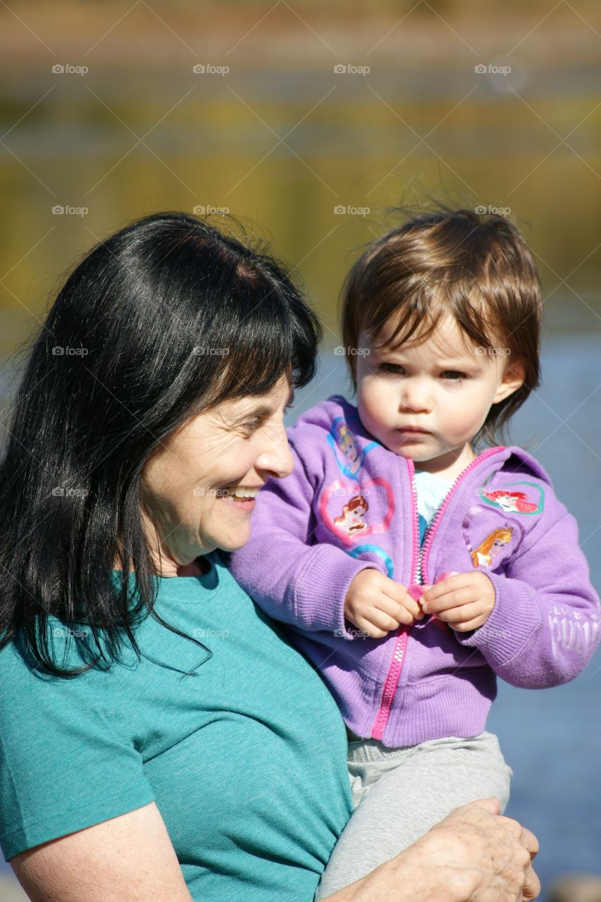 Exploring Sacramento with my brother  and mom down by the water 