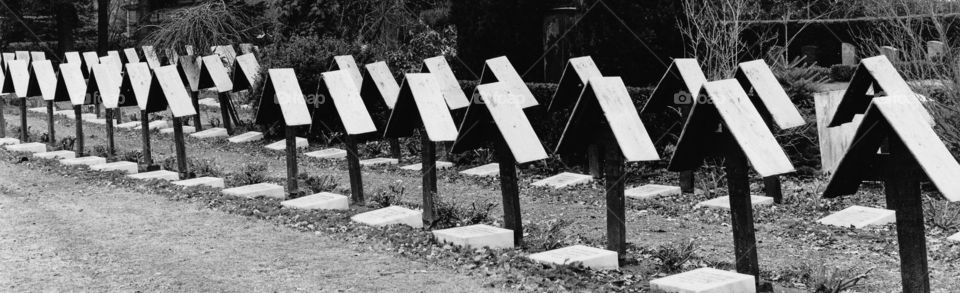 Graves of the unknown soldiers.
War never changes. 
