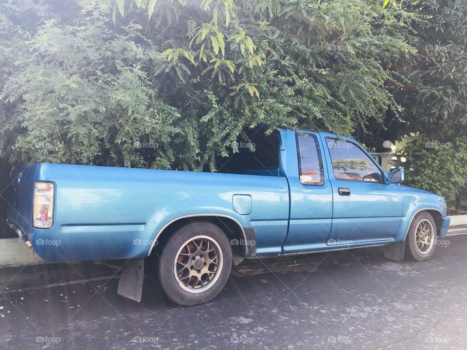 Pick up truck parked at my house 